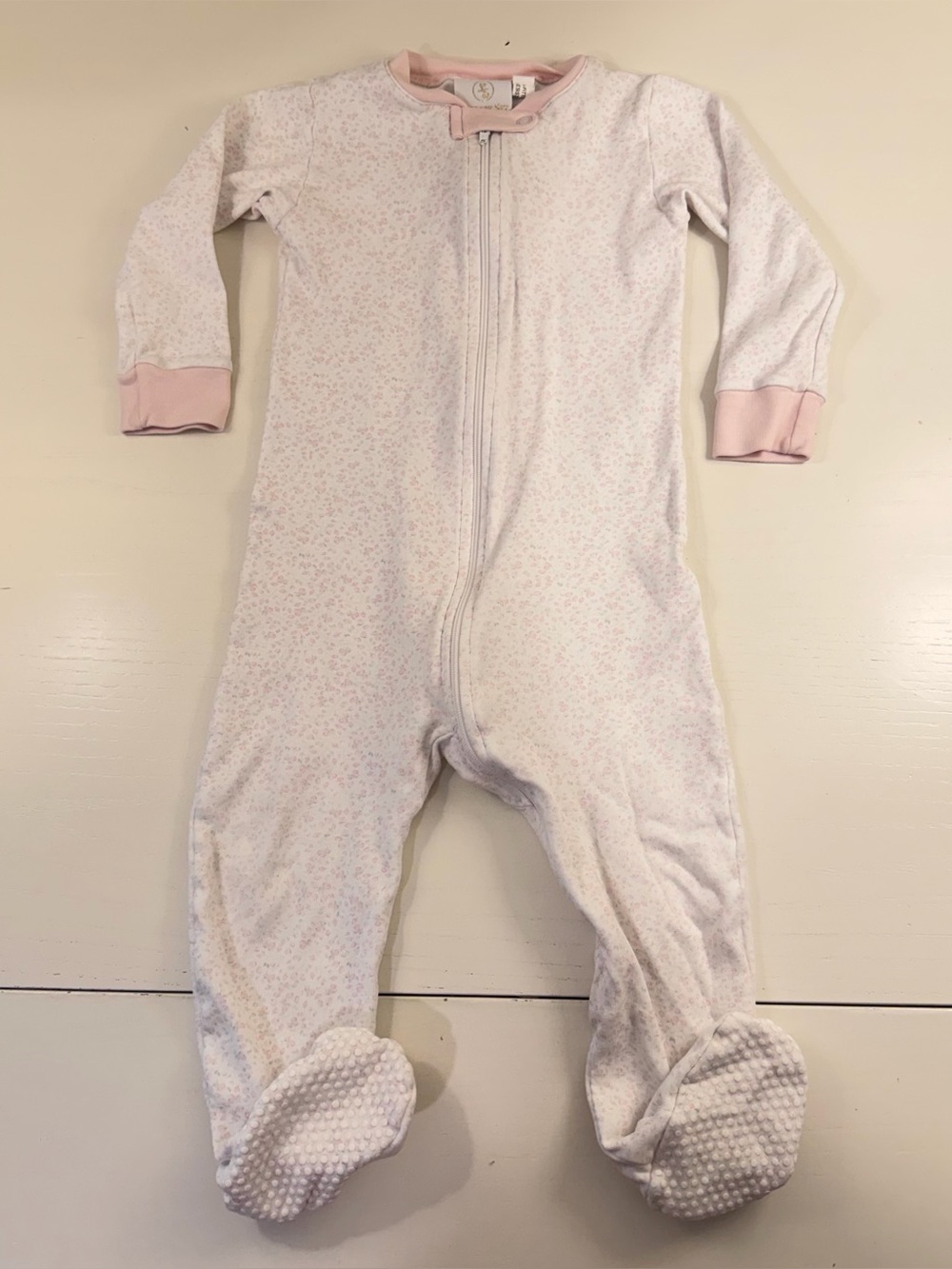Lullaby Set Floral Pima Footie 18M